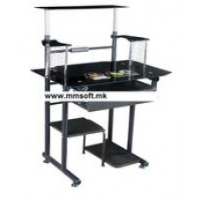 Биро за компјутер X5Tech XT-0510B Glass